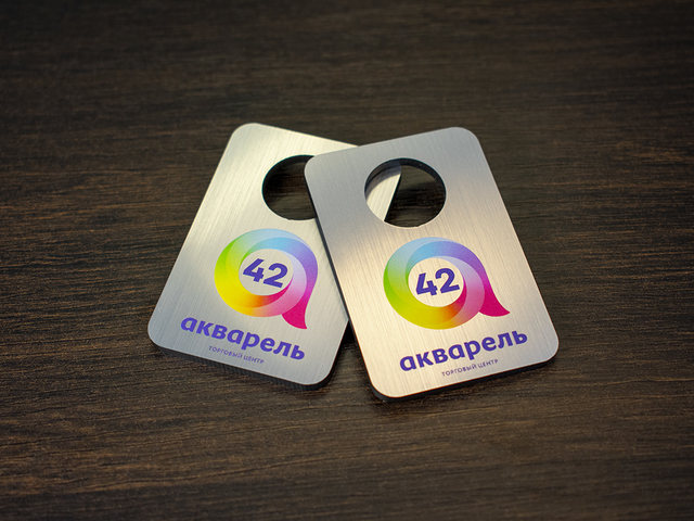 стандартный платиковый номерок